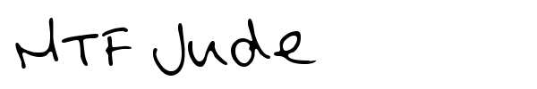 MTF Jude font preview